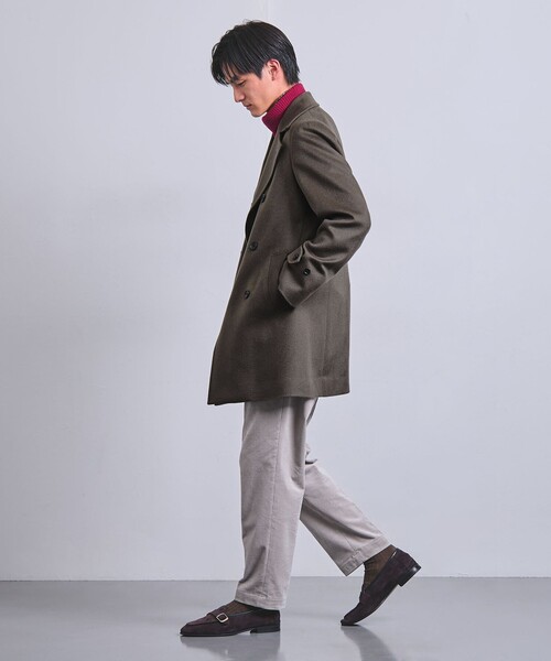 UNITED ARROWS（ユナイテッドアローズ）の「ビーバー アルスターコート（その他アウター・メンズ・ネイビー/モカ・M/S/XL/L）」の4枚目の写真