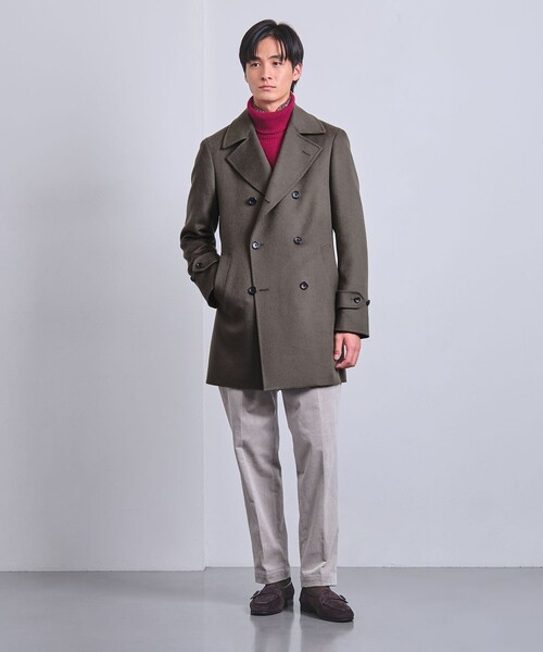 UNITED ARROWS（ユナイテッドアローズ）の「ビーバー アルスターコート（その他アウター・メンズ・ネイビー/モカ・M/S/XL/L）」の6枚目の写真