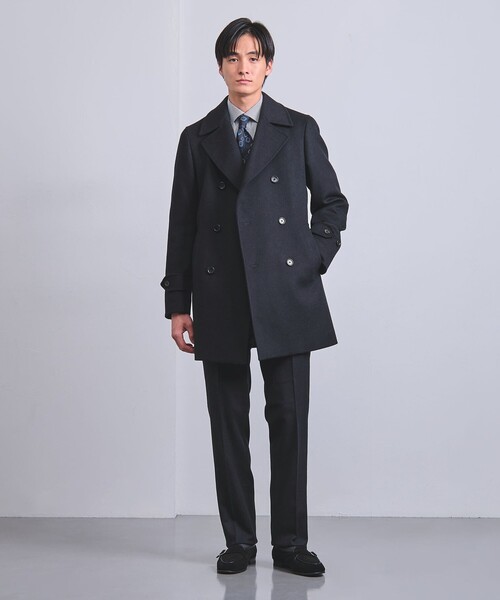 UNITED ARROWS（ユナイテッドアローズ）の「ビーバー アルスターコート（その他アウター・メンズ・ネイビー/モカ・M/S/XL/L）」の8枚目の写真