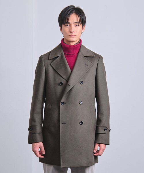 UNITED ARROWS（ユナイテッドアローズ）の「ビーバー アルスターコート（その他アウター・メンズ・ネイビー/モカ・M/S/XL/L）」の9枚目の写真