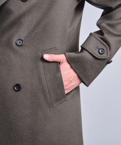 UNITED ARROWS（ユナイテッドアローズ）の「ビーバー アルスターコート（その他アウター・メンズ・ネイビー/モカ・M/S/XL/L）」の15枚目の写真