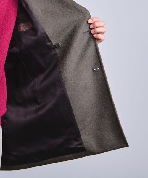 UNITED ARROWS（ユナイテッドアローズ）の「ビーバー アルスターコート（その他アウター・メンズ・ネイビー/モカ・M/S/XL/L）」の16枚目の写真