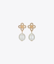 セール】キラ クローバー パール ドロップピアス（ピアス（両耳