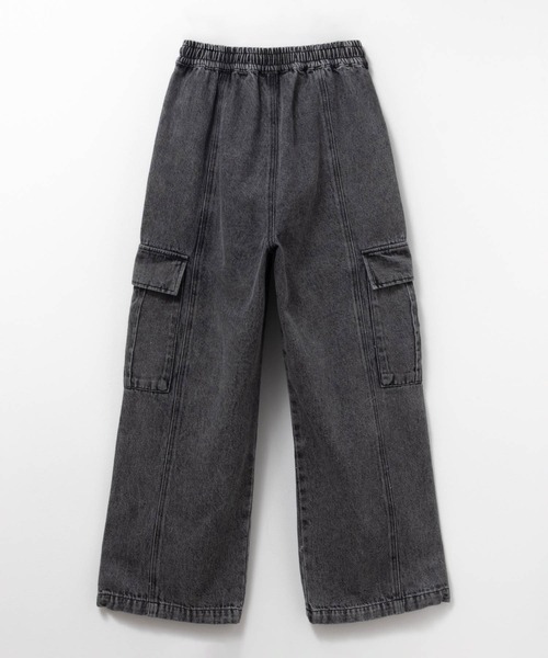 NAVY(ネイビー)の「【NAVY】BOYS GIRLSデニムカーゴパンツ(カーゴパンツ・キッズ・グレー系その他/ネイビー系/ホワイト系その他・120/160/150/140/130)」の8枚目の写真