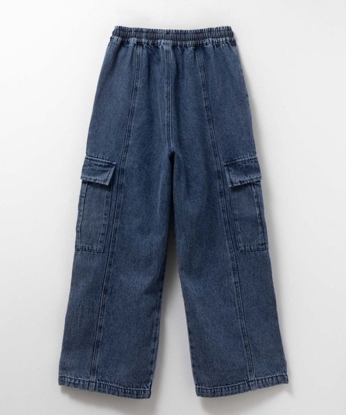 NAVY(ネイビー)の「【NAVY】BOYS GIRLSデニムカーゴパンツ(カーゴパンツ・キッズ・グレー系その他/ネイビー系/ホワイト系その他・120/160/150/140/130)」の10枚目の写真