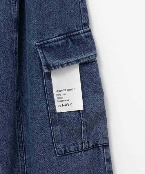 NAVY(ネイビー)の「【NAVY】BOYS GIRLSデニムカーゴパンツ(カーゴパンツ・キッズ・グレー系その他/ネイビー系/ホワイト系その他・120/160/150/140/130)」の16枚目の写真