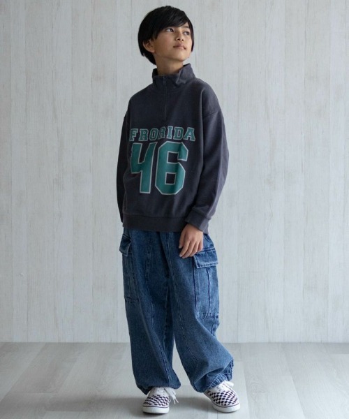 NAVY(ネイビー)の「【NAVY】BOYS GIRLSデニムカーゴパンツ(カーゴパンツ・キッズ・グレー系その他/ネイビー系/ホワイト系その他・120/160/150/140/130)」の9枚目の写真