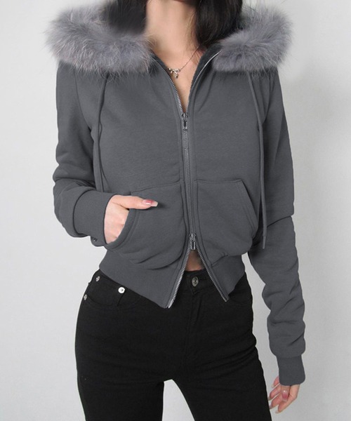 MEMECLE（メメクル）の「【 MEMECLE / メメクル 】ファー フードダブル