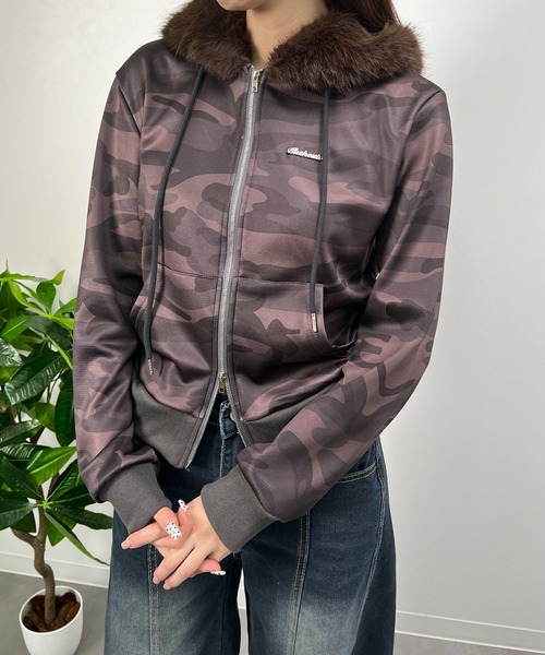 MEMECLE（メメクル）の「【 MEMECLE / メメクル 】ファー フードダブルジップパーカー（パーカー・レディース・グレー/その他/ブラック・M/S）」の21枚目の写真