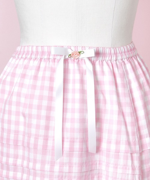 Lolime by mellfy memory(ロリミー バイ メルフィーメモリー)の「creamy buttercreamスカート(スカート・レディース・ピンク/ホワイト・LL/M)」の13枚目の写真