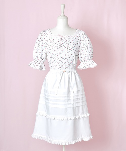 Lolime by mellfy memory(ロリミー バイ メルフィーメモリー)の「creamy buttercreamスカート(スカート・レディース・ピンク/ホワイト・LL/M)」の16枚目の写真