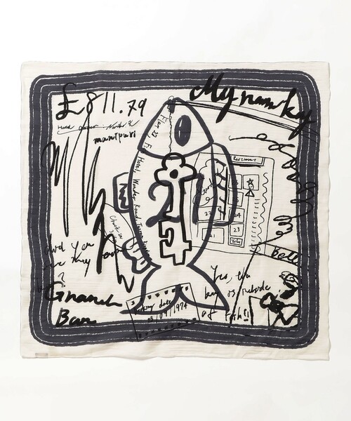 manipuri（マニプリ）の「manipuri / フィッシュ ストール（ストール/ショール・レディース・ホワイト・ONE SIZE）」の7枚目の写真