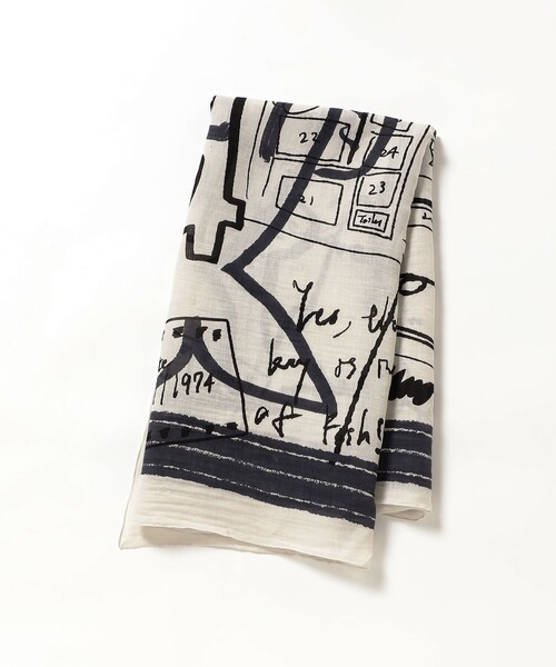 manipuri（マニプリ）の「manipuri / フィッシュ ストール（ストール/ショール・レディース・ホワイト・ONE SIZE）」の8枚目の写真