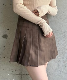 プリーツミニスカート