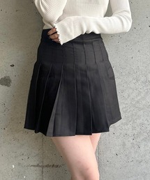 プリーツミニスカート