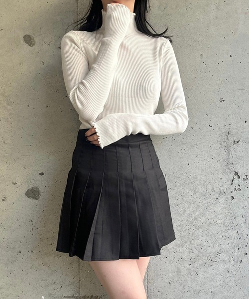 merrylatte（メリーラテ）の「プリーツミニスカート（スカート・レディース・ブラウン/ブラック・MEDIUM/SMALL/X-SMALL/LARGE/X-LARGE）」の14枚目の写真