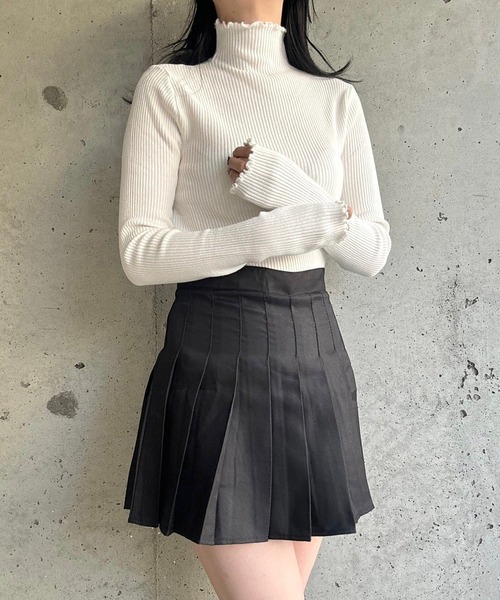 merrylatte（メリーラテ）の「プリーツミニスカート（スカート・レディース・ブラウン/ブラック・MEDIUM/SMALL/X-SMALL/LARGE/X-LARGE）」の15枚目の写真