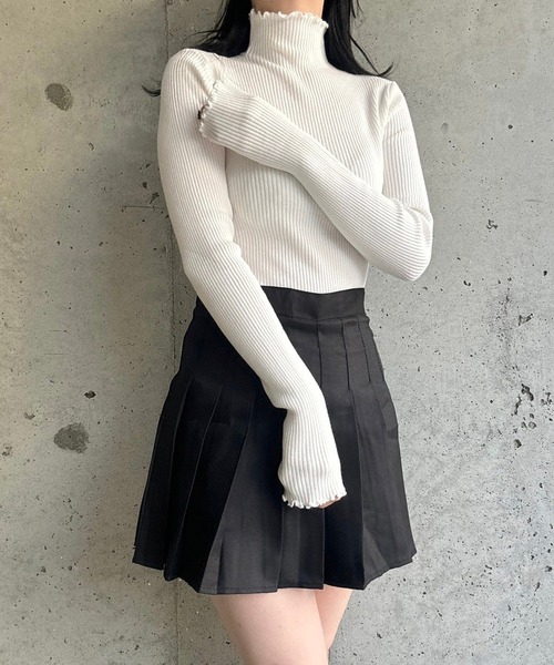 merrylatte（メリーラテ）の「プリーツミニスカート（スカート・レディース・ブラウン/ブラック・MEDIUM/SMALL/X-SMALL/LARGE/X-LARGE）」の7枚目の写真