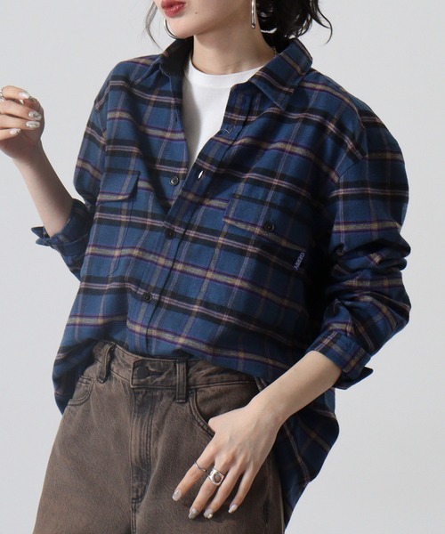 GERRY（ジェリー）の「GERRY アムンゼン フランネル チェックシャツ（シャツ/ブラウス・メンズ・ブラウン系/グレー系/グリーン系/ブルー系・LL/M/L）」の12枚目の写真