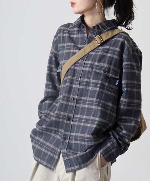 GERRY(ジェリー)の「GERRY アムンゼン フランネル チェックシャツ(シャツ/ブラウス・メンズ・ブラウン系/グレー系/グリーン系/ブルー系・LL/M/L)」の12枚目の写真