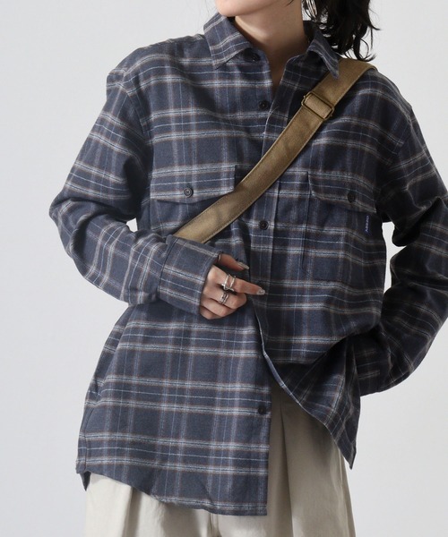 GERRY(ジェリー)の「GERRY アムンゼン フランネル チェックシャツ(シャツ/ブラウス・メンズ・ブラウン系/グレー系/グリーン系/ブルー系・LL/M/L)」の13枚目の写真