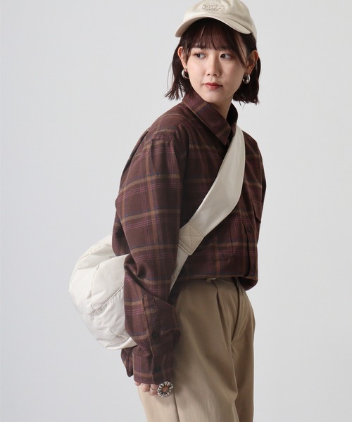 GERRY(ジェリー)の「GERRY アムンゼン フランネル チェックシャツ(シャツ/ブラウス・メンズ・ブラウン系/グレー系/グリーン系/ブルー系・LL/M/L)」の21枚目の写真