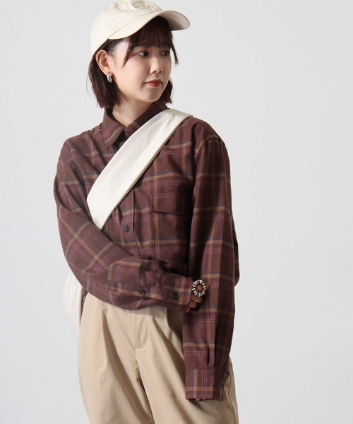 GERRY(ジェリー)の「GERRY アムンゼン フランネル チェックシャツ(シャツ/ブラウス・メンズ・ブラウン系/グレー系/グリーン系/ブルー系・LL/M/L)」の20枚目の写真
