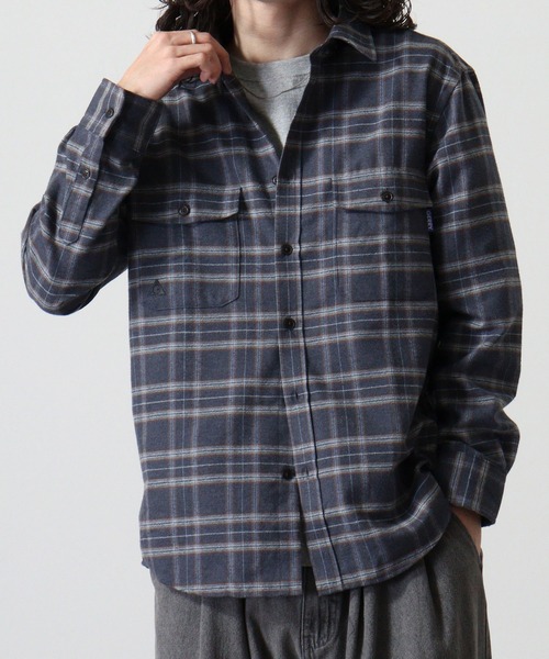 GERRY(ジェリー)の「GERRY アムンゼン フランネル チェックシャツ(シャツ/ブラウス・メンズ・ブラウン系/グレー系/グリーン系/ブルー系・LL/M/L)」の17枚目の写真