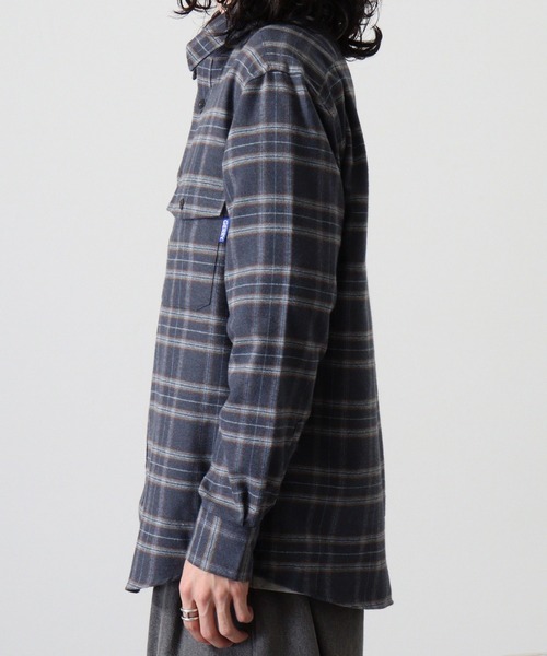 GERRY（ジェリー）の「GERRY アムンゼン フランネル チェックシャツ（シャツ/ブラウス・メンズ・ブラウン系/グレー系/グリーン系/ブルー系・LL/M/L）」の21枚目の写真