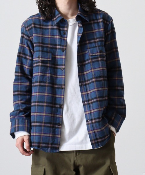 GERRY（ジェリー）の「GERRY アムンゼン フランネル チェックシャツ（シャツ/ブラウス・メンズ・ブラウン系/グレー系/グリーン系/ブルー系・LL/M/L）」の17枚目の写真