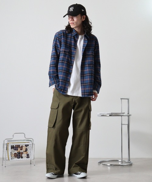 GERRY（ジェリー）の「GERRY アムンゼン フランネル チェックシャツ（シャツ/ブラウス・メンズ・ブラウン系/グレー系/グリーン系/ブルー系・LL/M/L）」の19枚目の写真