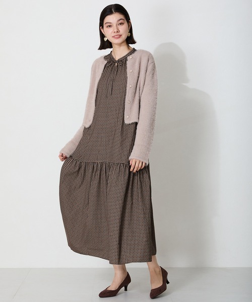 Morgan (モルガン) 綺麗なカッティングの品格トップス HORSE JAQUCARD MOHAIR CARDIGAN - KEITA MARUYAMA 30TH ANNIV