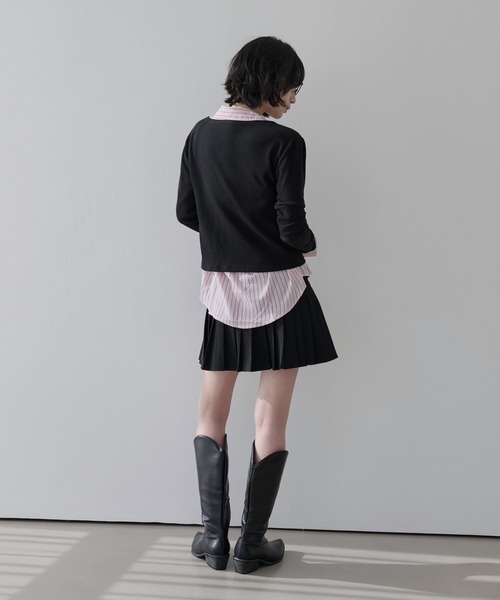 UNE MANSION(ユヌマンション)の「スタンダードベーシックストライプシャツ(シャツ/ブラウス・レディース・スカイブルー/ベージュ/ホワイト/ピンク・FREE)」の6枚目の写真