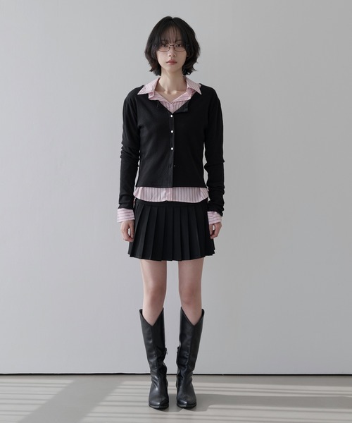 UNE MANSION(ユヌマンション)の「スタンダードベーシックストライプシャツ(シャツ/ブラウス・レディース・スカイブルー/ベージュ/ホワイト/ピンク・FREE)」の7枚目の写真