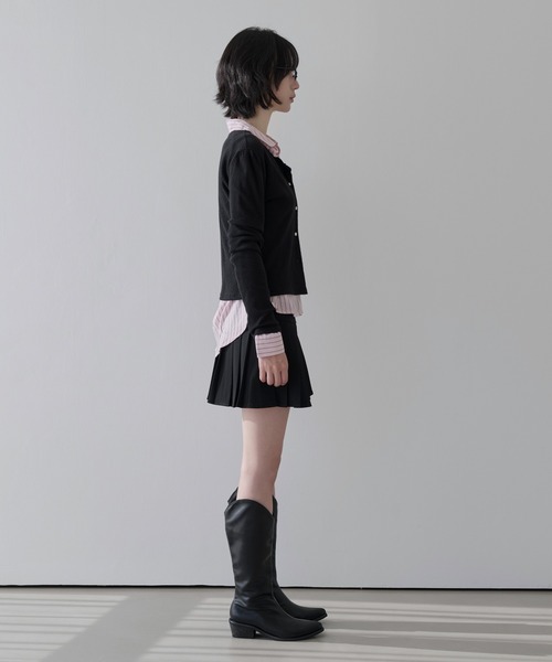 UNE MANSION(ユヌマンション)の「スタンダードベーシックストライプシャツ(シャツ/ブラウス・レディース・スカイブルー/ベージュ/ホワイト/ピンク・FREE)」の8枚目の写真