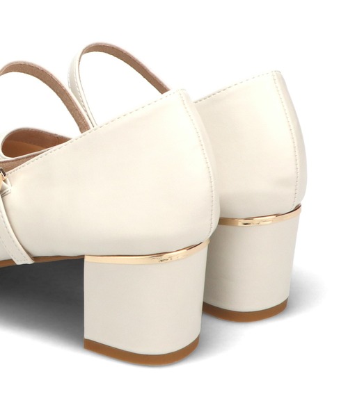 WA ORiental TRaffic(ダブルエーオリエンタルトラフィック)の「ポインテッドトゥストラップパンプス 52103(パンプス・レディース・ホワイト/グリーン/ブラック・40/38/39/41/42/35/36/37/34)」の5枚目の写真