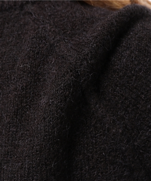 CIAOPANIC TYPY(チャオパニックティピー)の「アルパカストレッチVネックニットワンピース(ワンピース・レディース・ブラック/カーキ/グレー・FREE)」の13枚目の写真