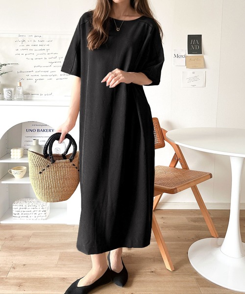 セール】洗練された大人のカジュアル♪スクエアネックラグラン