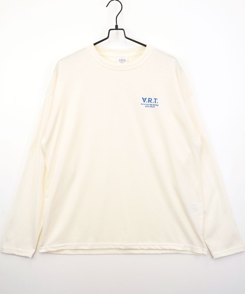 Burner(バーナー)の「【GROOVY STORE】ワイドシルエット ワンポイント刺繍ロングスリーブTシャツ(Tシャツ/カットソー・メンズ・ブラック/ブラック系その他2/グレイッシュベージュ/ブルー系その他2/オフホワイト/ホワイト系その他2/ダークグリーン/スミクロ/ミント/ネイビー/ブルー系その他/ホワイト・M/L/LL)」の15枚目の写真