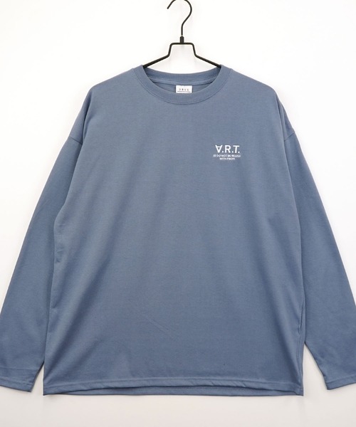 Burner(バーナー)の「【GROOVY STORE】ワイドシルエット ワンポイント刺繍ロングスリーブTシャツ(Tシャツ/カットソー・メンズ・ブラック/ブラック系その他2/グレイッシュベージュ/ブルー系その他2/オフホワイト/ホワイト系その他2/ダークグリーン/スミクロ/ミント/ネイビー/ブルー系その他/ホワイト・M/L/LL)」の20枚目の写真
