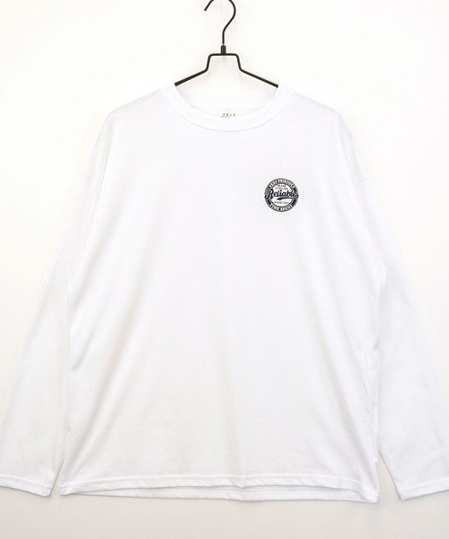 Burner(バーナー)の「【GROOVY STORE】ワイドシルエット ワンポイント刺繍ロングスリーブTシャツ(Tシャツ/カットソー・メンズ・ブラック/ブラック系その他2/グレイッシュベージュ/ブルー系その他2/オフホワイト/ホワイト系その他2/ダークグリーン/スミクロ/ミント/ネイビー/ブルー系その他/ホワイト・M/L/LL)」の21枚目の写真