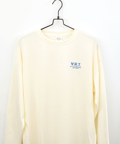 Burner(バーナー)の「【GROOVY STORE】ワイドシルエット ワンポイント刺繍ロングスリーブTシャツ(Tシャツ/カットソー・メンズ・ブラック/ブラック系その他2/グレイッシュベージュ/ブルー系その他2/オフホワイト/ホワイト系その他2/ダークグリーン/スミクロ/ミント/ネイビー/ブルー系その他/ホワイト・M/L/LL)」の17枚目の写真