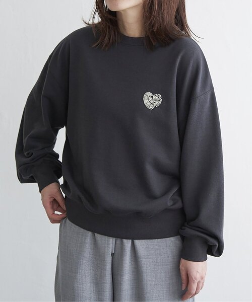 VENCEEXCHANGE（ヴァンスエクスチェンジ）の「ハートスウェット（スウェット・レディース・グレー/ライトグレー/ネイビー/チャコール・FREE）」の10枚目の写真