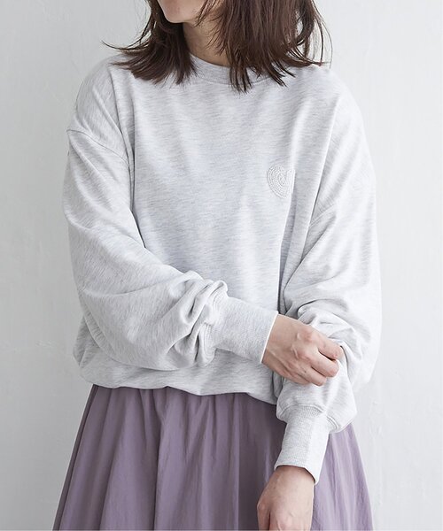 VENCEEXCHANGE（ヴァンスエクスチェンジ）の「ハートスウェット（スウェット・レディース・グレー/ライトグレー/ネイビー/チャコール・FREE）」の16枚目の写真