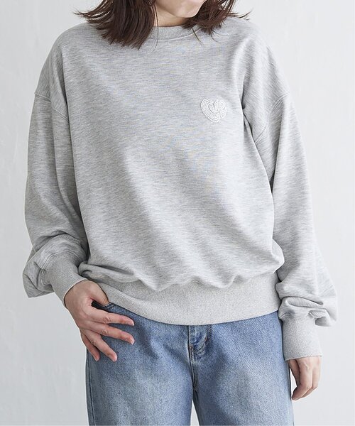 VENCEEXCHANGE（ヴァンスエクスチェンジ）の「ハートスウェット（スウェット・レディース・グレー/ライトグレー/ネイビー/チャコール・FREE）」の22枚目の写真