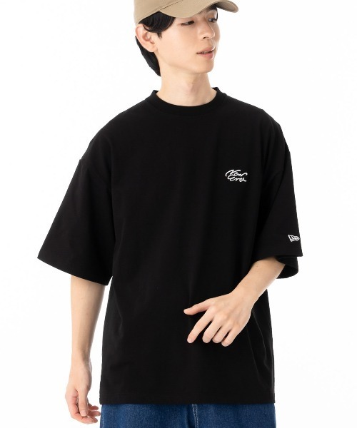 ニューエラ 半袖Tシャツ オーバーサイズ 手書き風ロゴ（Tシャツ