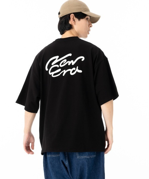 ニューエラ 半袖Tシャツ オーバーサイズ 手書き風ロゴ（Tシャツ