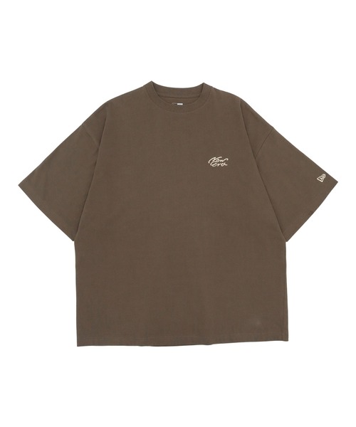 NEW ERA（ニューエラ）の「ニューエラ 半袖Tシャツ オーバーサイズ 手書き風ロゴ（Tシャツ/カットソー・メンズ・ブラック/ブラウン/ホワイト・XXL/XL/L/M/S）」の8枚目の写真