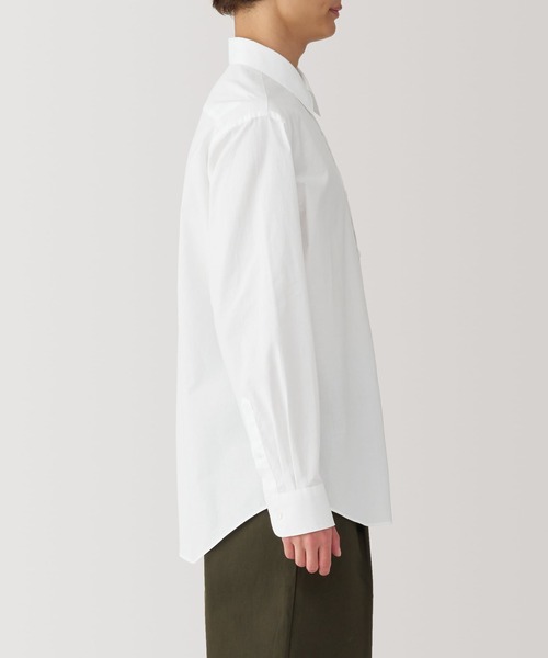 無印良品（ムジルシリョウヒン）の「紳士　洗いざらしブロード長袖シャツ（シャツ/ブラウス・メンズ・サックスブルー/ブラック/ホワイト/ライトピンク/ライトベージュ/ベージュ系/ブルー系・S/M/L/XL）」の18枚目の写真