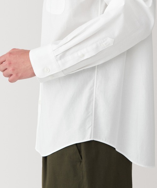 無印良品（ムジルシリョウヒン）の「紳士　洗いざらしブロード長袖シャツ（シャツ/ブラウス・メンズ・サックスブルー/ブラック/ホワイト/ライトピンク/ライトベージュ/ベージュ系/ブルー系・S/M/L/XL）」の13枚目の写真